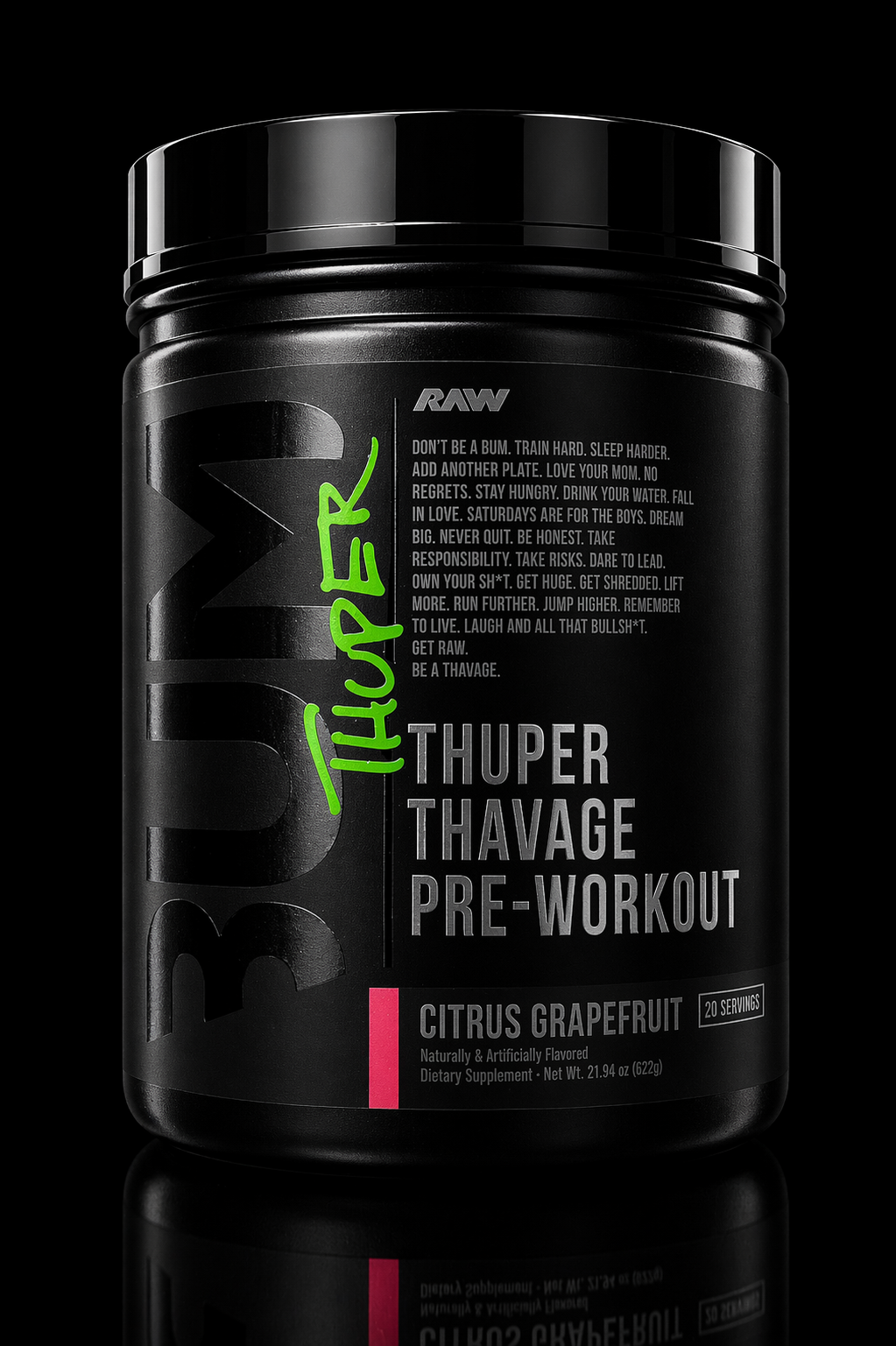BUM Thuper Thavage Pre-Workout – 20 servicios