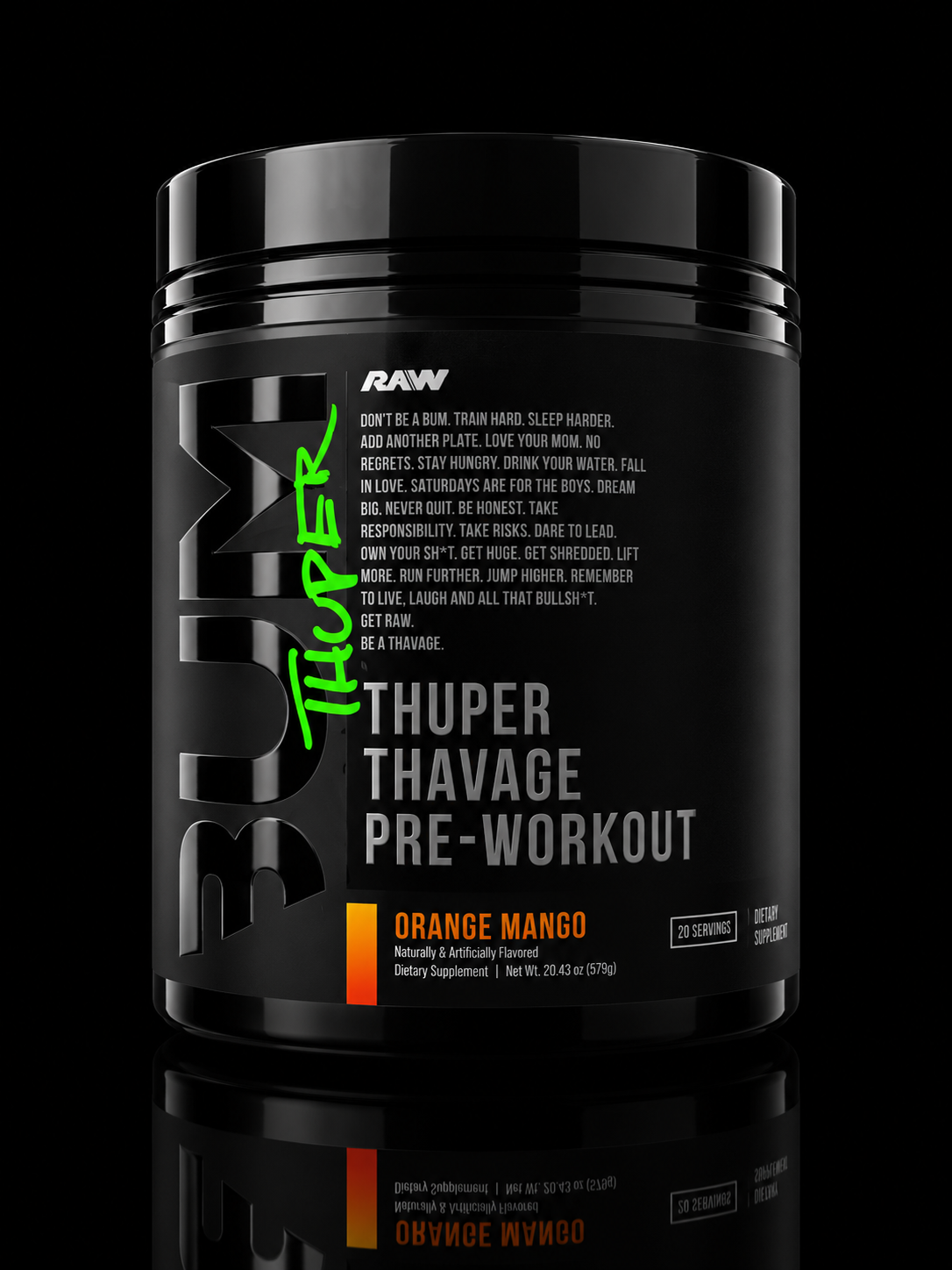 BUM Thuper Thavage Pre-Workout – 20 servicios