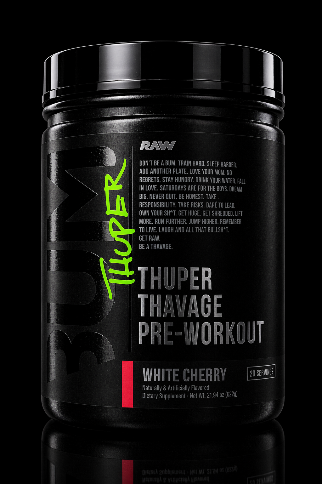 BUM Thuper Thavage Pre-Workout – 20 servicios