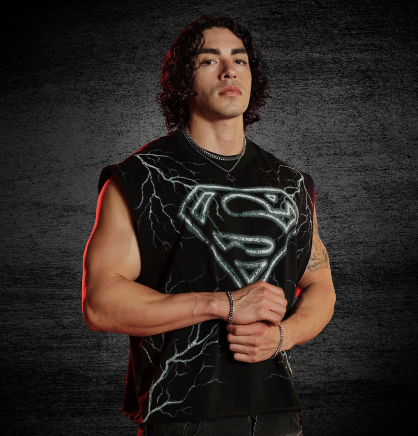 YOUNGLA 3004 - Superman Cut-Offs