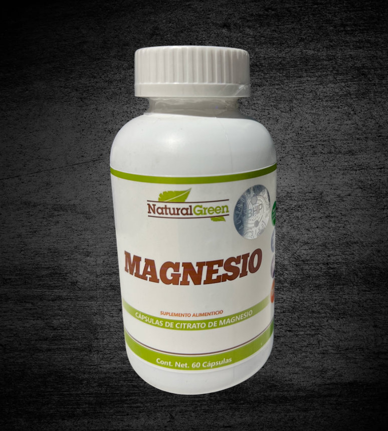 Natural Green Magnesio - 60 cápsulas.
