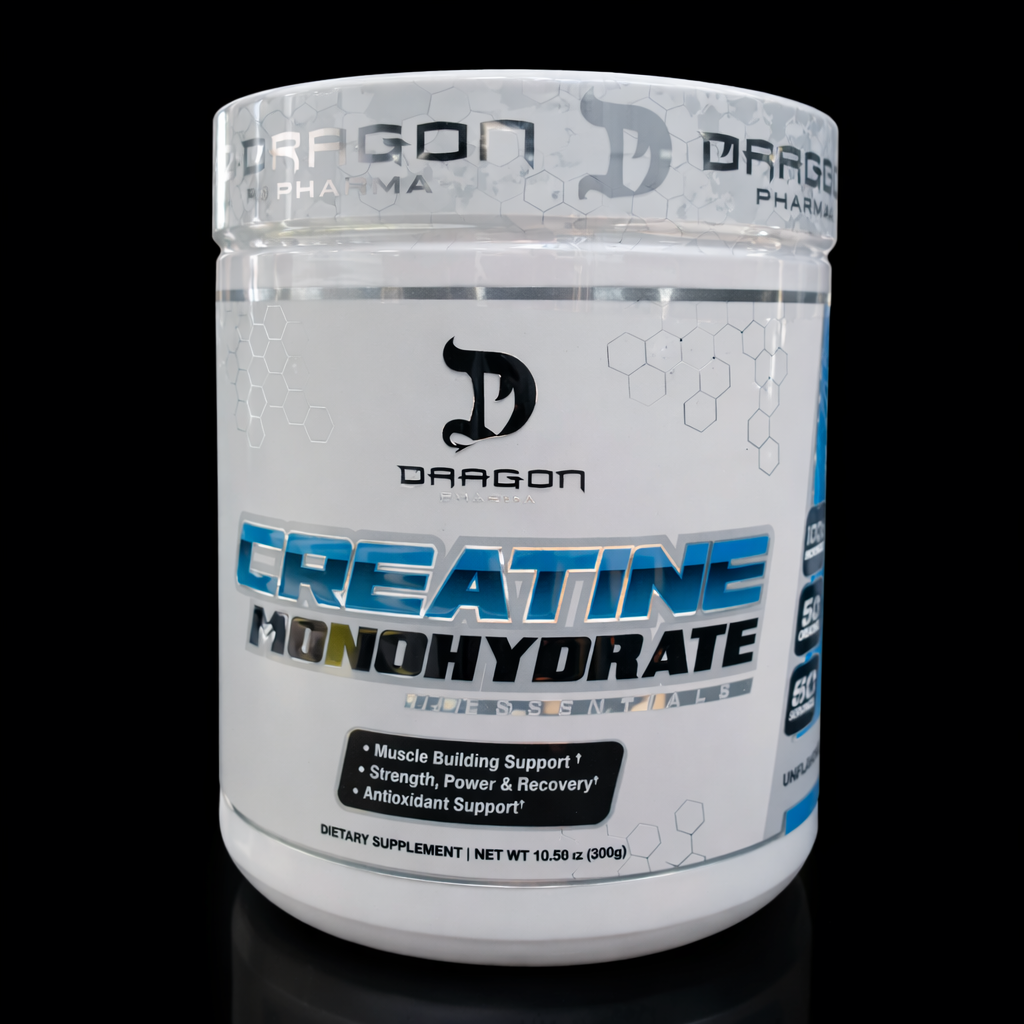 Dragon Pharma Creatina Monohidratada – 300 g | 60 Servicios | Sin Sabor