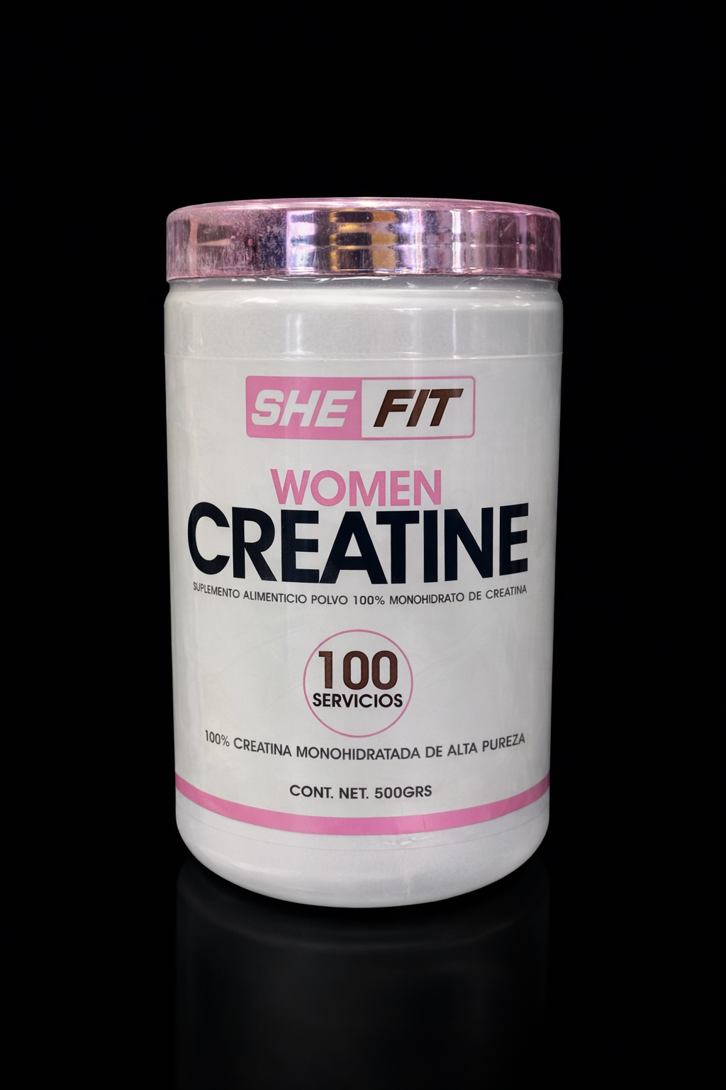BHP She Fit Women Creatina Monohidratada – 500 g | 100 Servicios