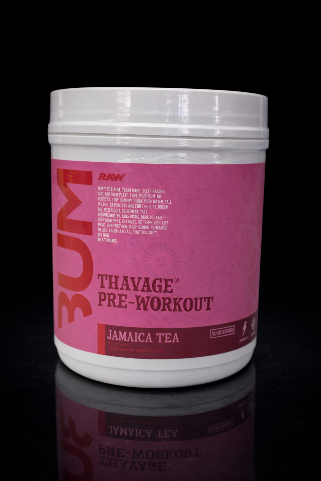 BUM Thavage Pre-Workout – 40 / 20 servicios