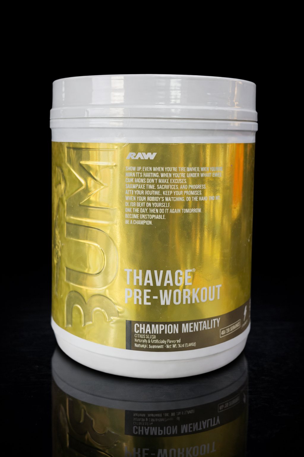 BUM Thavage Pre-Workout – 40 / 20 servicios