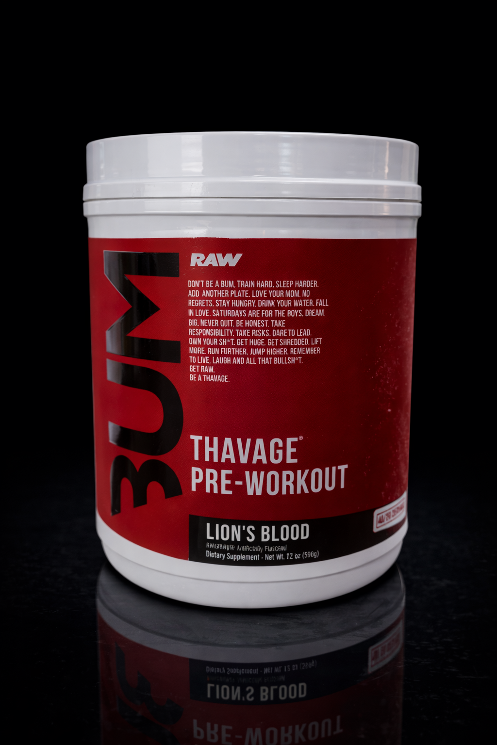 BUM Thavage Pre-Workout – 40 / 20 servicios