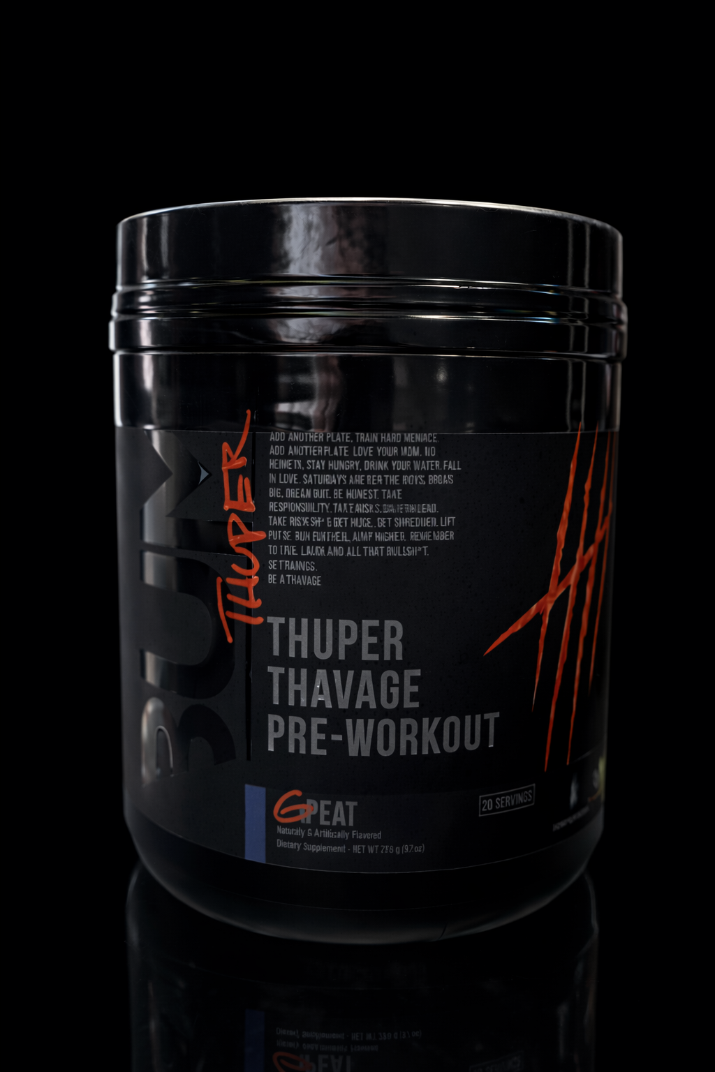 BUM Thuper Thavage Pre-Workout – 20 servicios