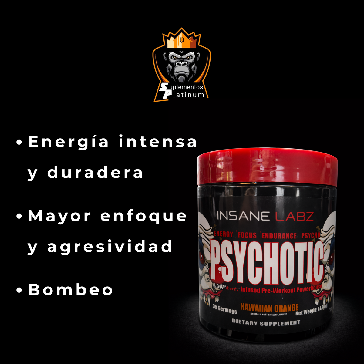 Insane Labz Psychotic (Rojo) – 35 servicios
