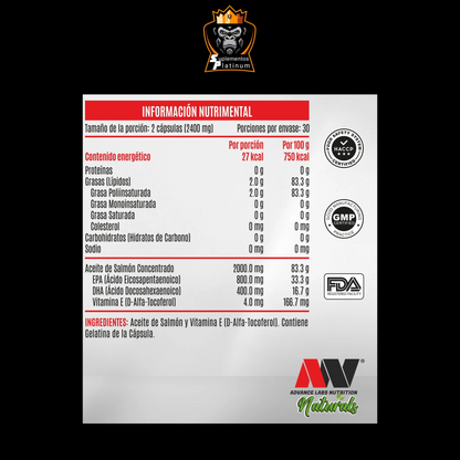 Advance Nutrition Omega 3 – 60 cápsulas