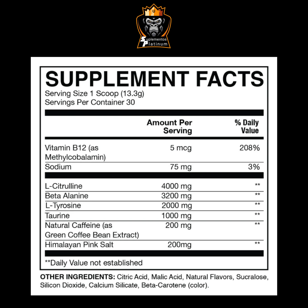 BUM Essential Pre-Workout – 30 servicios